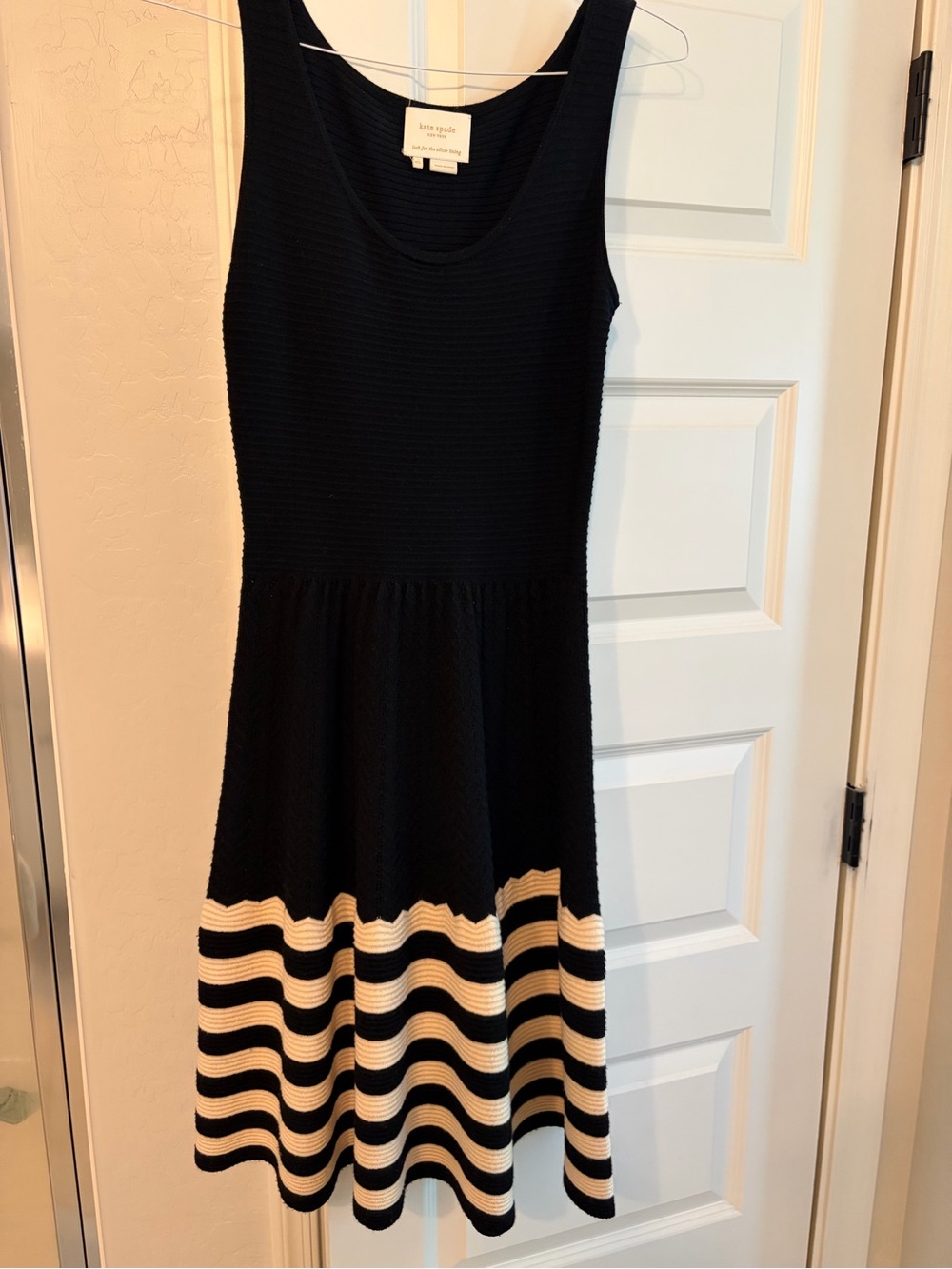 Kate Spade ♠️ Knit Black and White Dress - Picture 6 of 7
